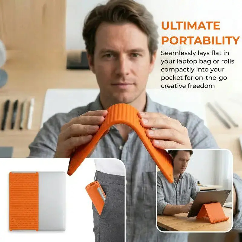 Travel Accessories Apple - Siliconen opvouwbare telefoonstandaard Tablets Laptops DIY-displaystandaard