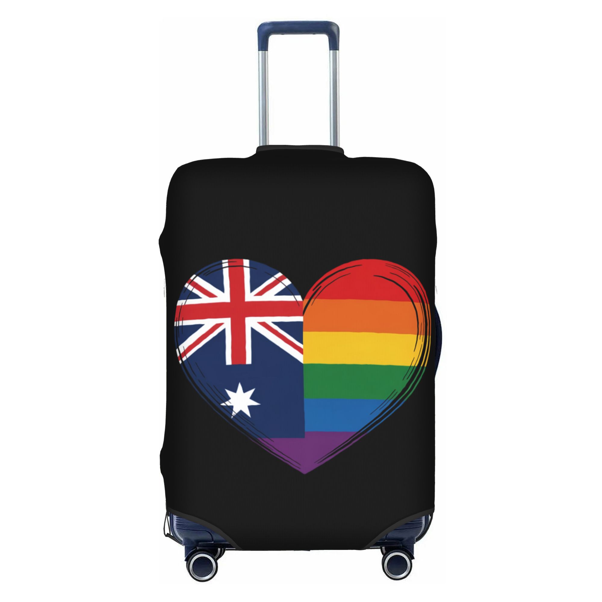 Travel Accessories Australia - LGBTQ Australië Gay Pride Hart Kofferhoes