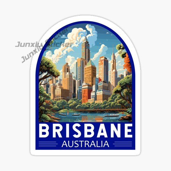 Travel Accessories Australia - Australië BRISBANE Vlag Vinyl zelfklevende autosticker