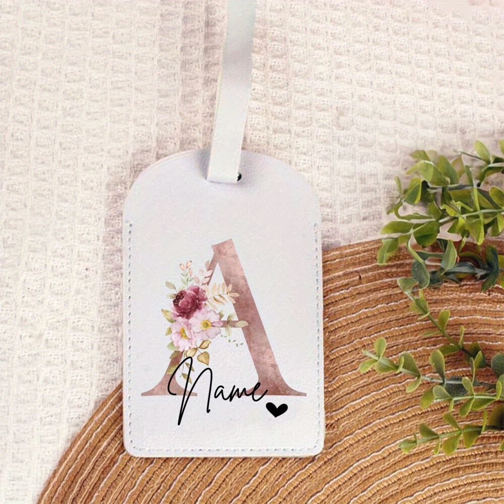 Travel Accessories List - Gepersonaliseerde PU-bagagelabel Modeprint Monogram bagagelabel Aangepaste