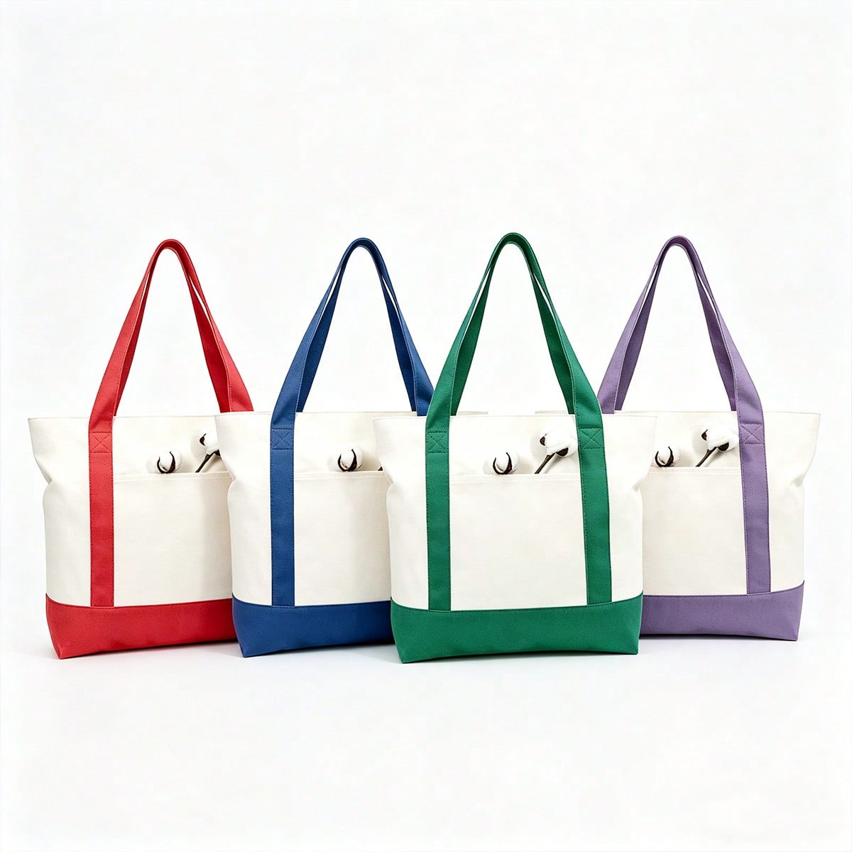 Travel Accessories Essentials - Dames canvas draagtas met kleurblokken, herbruikbare