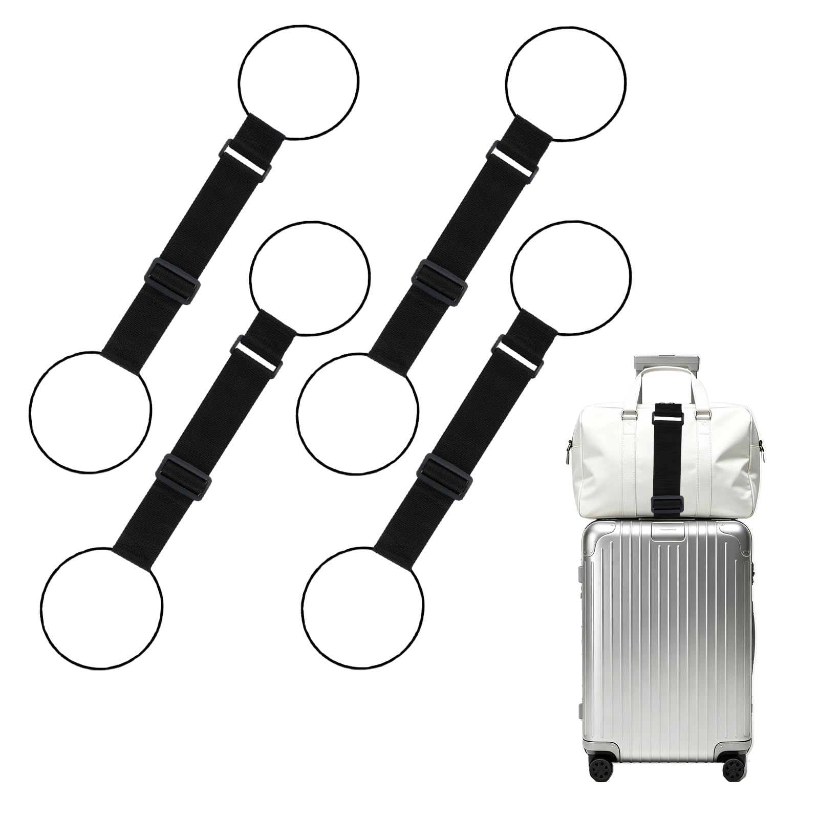Travel Accessories Essentials - Bagageverbindingsriemen, verstelbare elastische duurzame riemen voor