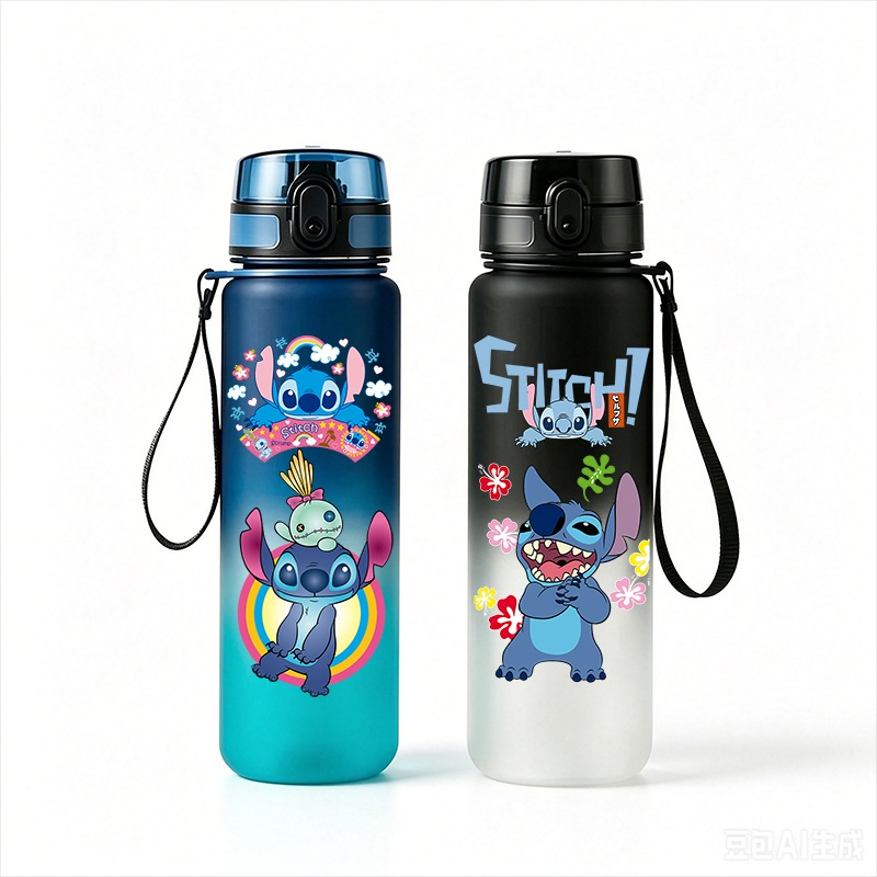 Travel Accessories Bottles - Stitch Anime Waterfles 650ml Lekvrij Draagbaar