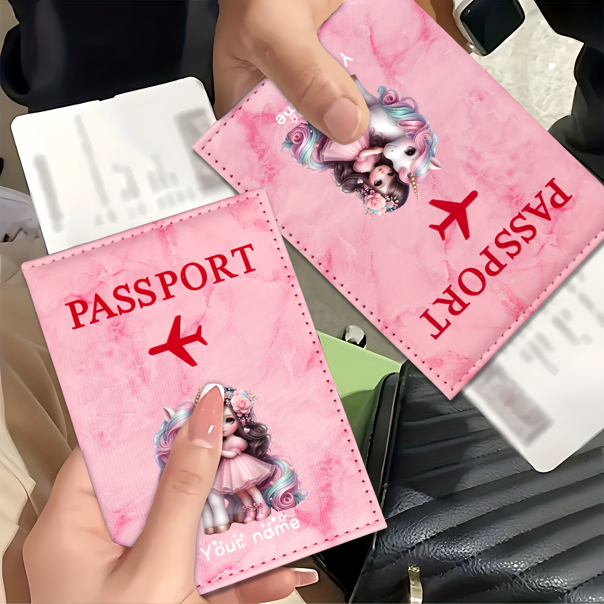 Unicorn Girl-patroon PU-paspoo - Travel Accessories And Gadgets recensie en prijs