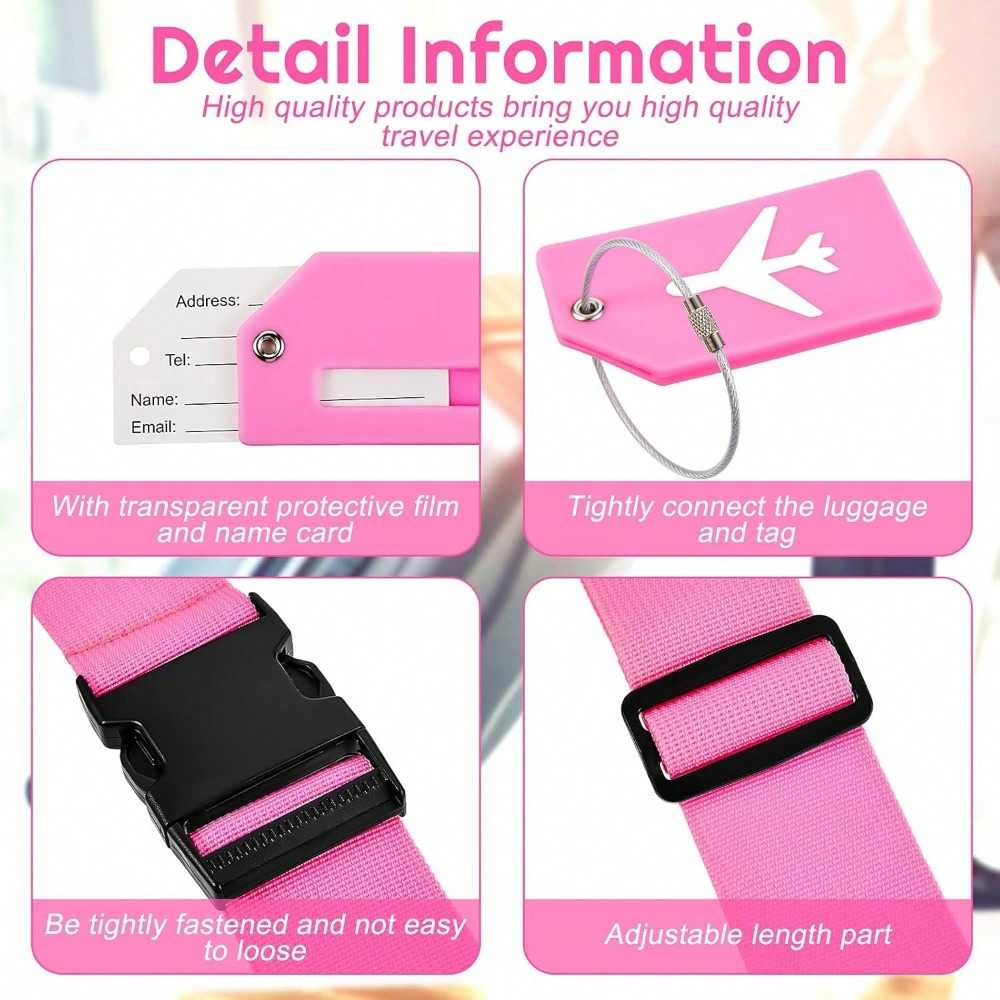Bagageriemset met bagagelabel  - Travel Accessories List recensie en prijs