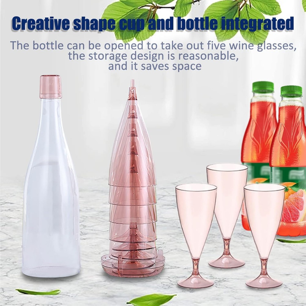 Nieuwe plastic opvouwbare cham - Travel Accessories Bottles recensie en prijs