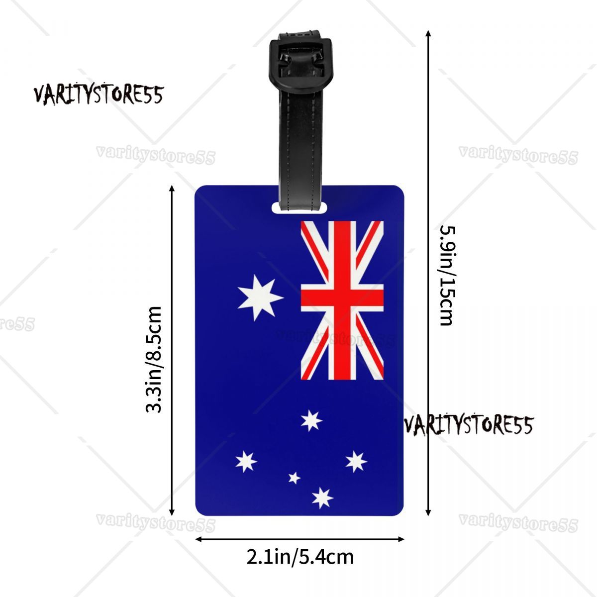 Australische vlag bagagelabels - Travel Accessories Australia recensie en prijs