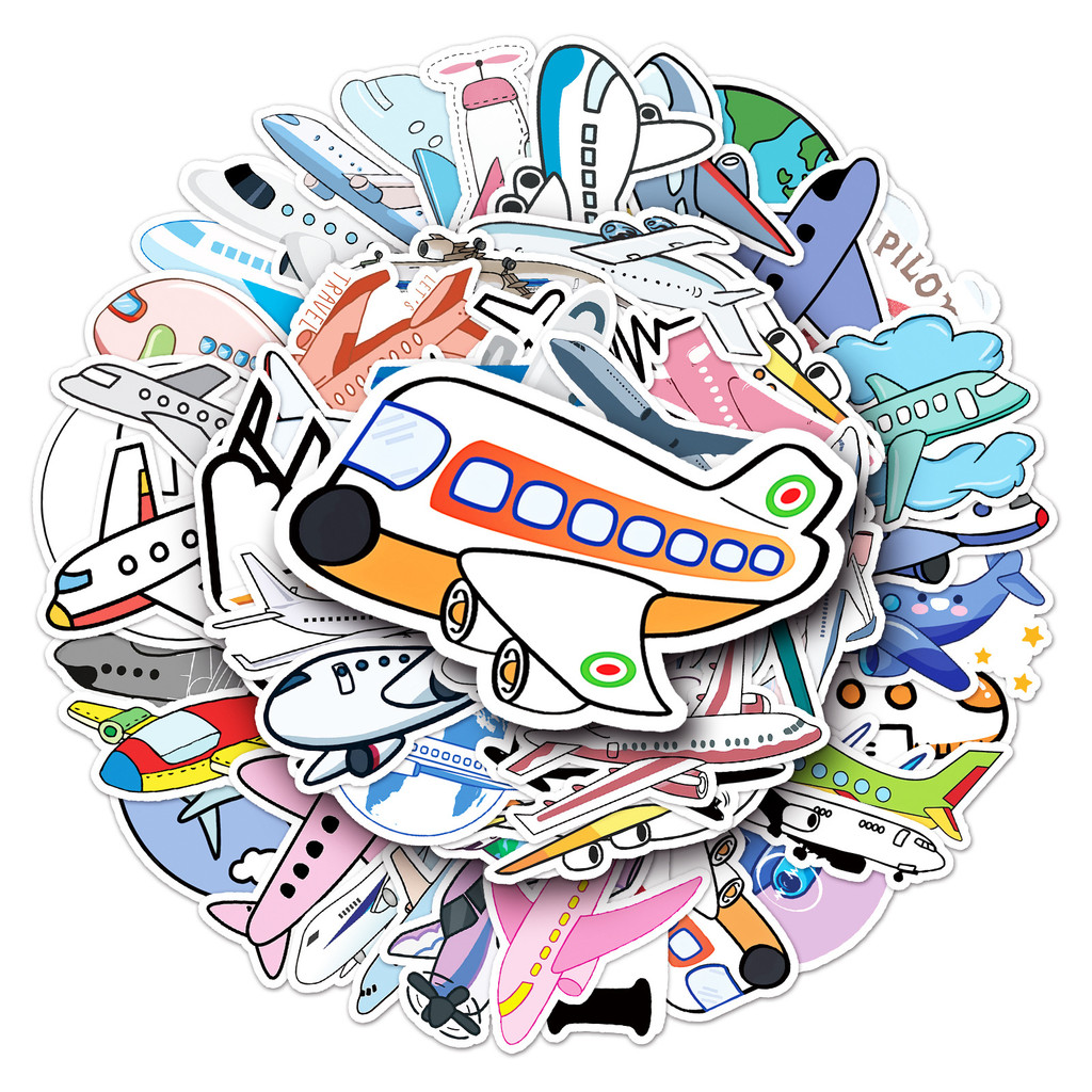 50 charmante vliegtuigstickers - Travel Accessories And Gadgets recensie en prijs