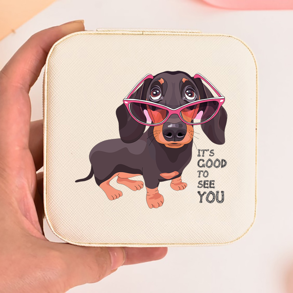 I Love Teckels Print Sieradend - Travel Jewellery & Accessories Organiser recensie en prijs